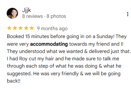 Client review of Asian hair specialist Birmingham salon 4